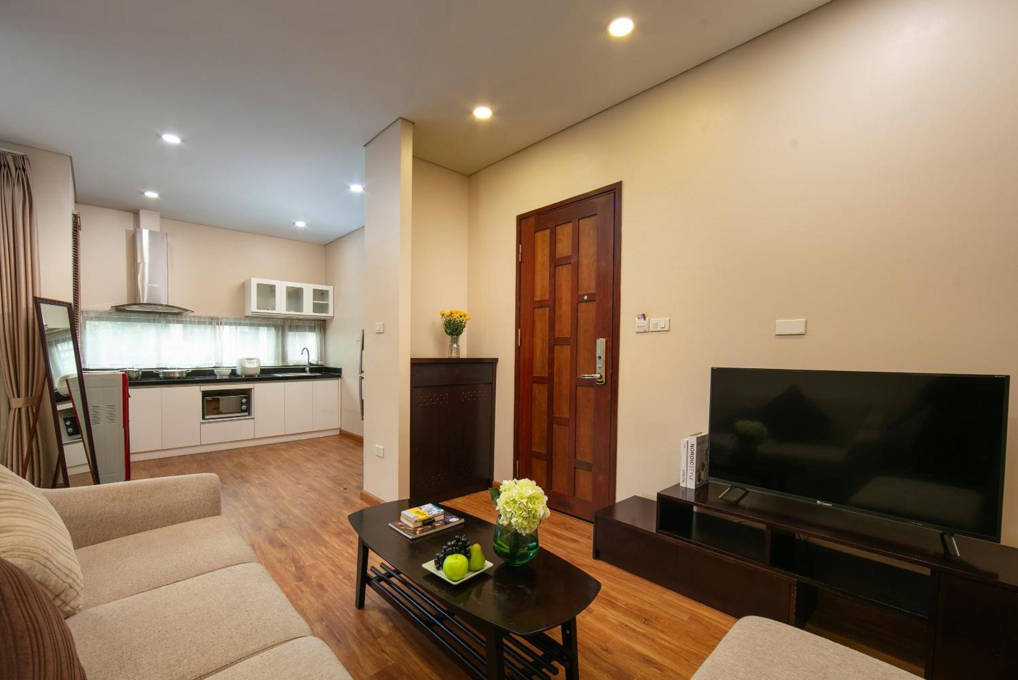 Hb Serviced Apartment - 12 Tran Quy Kien Hanói Exterior foto