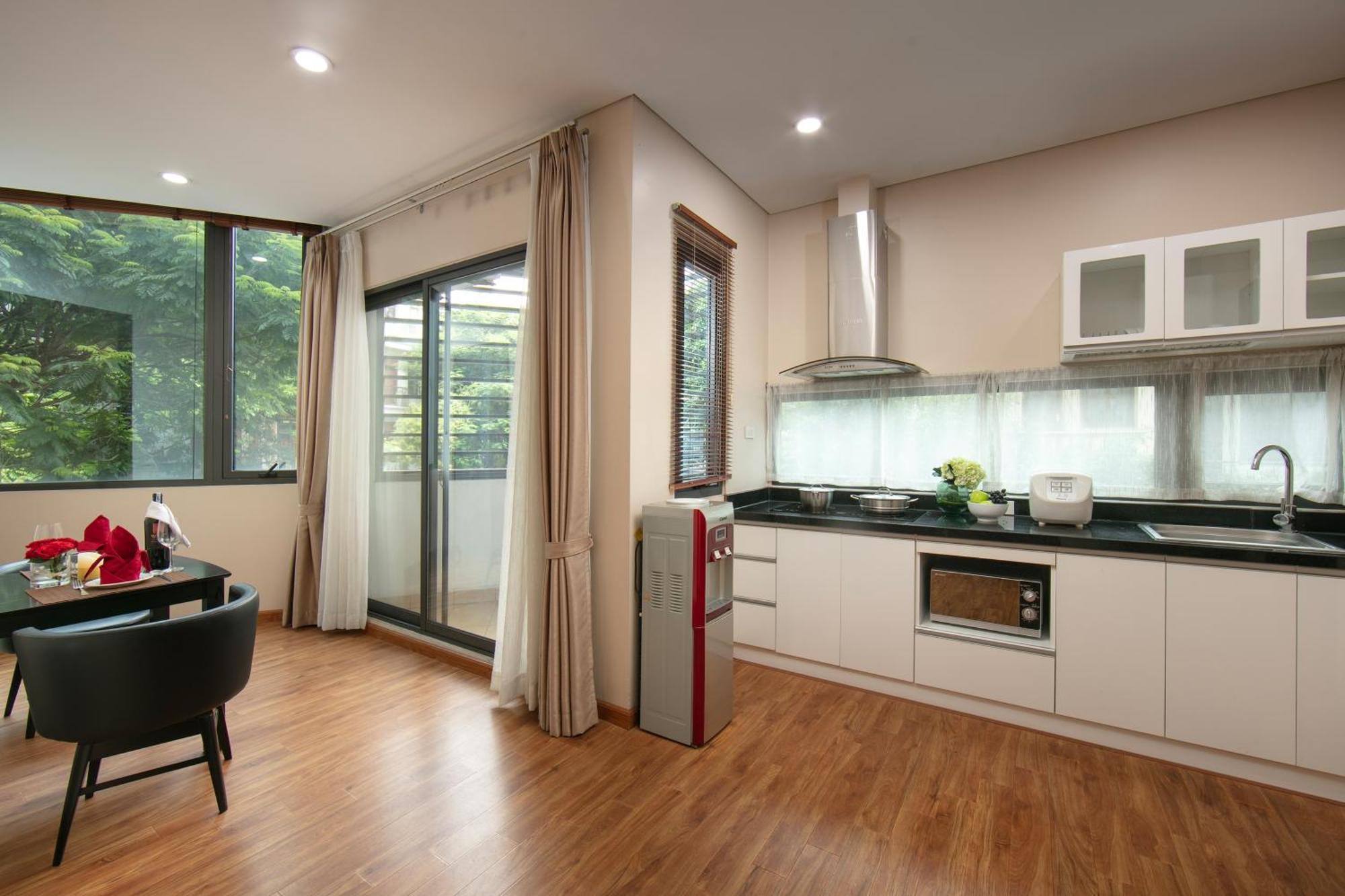 Hb Serviced Apartment - 12 Tran Quy Kien Hanói Exterior foto